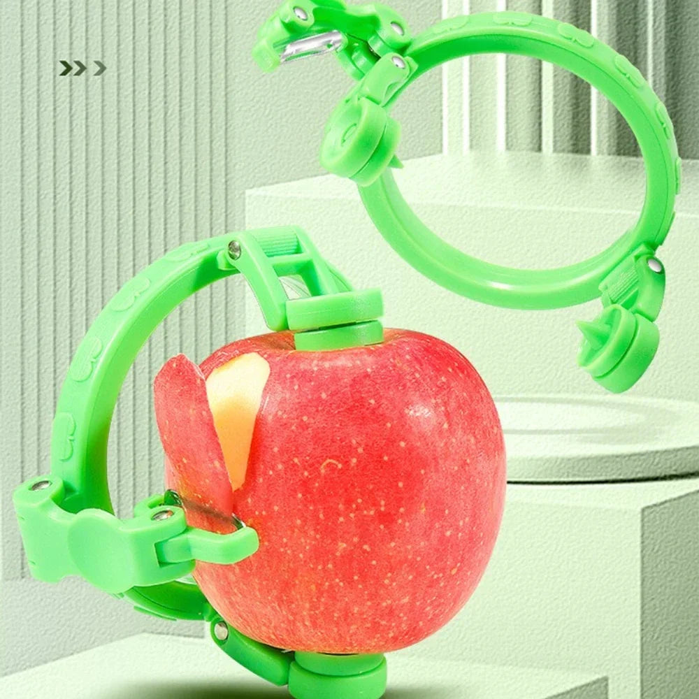 Handheld Rotary Apple Peeler Spiral Slicer Fruit Vegetable Kitchen