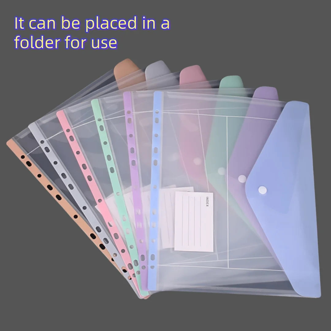 6-Pack Expandable Binder Pockets | 11-Hole Side-Opening Folders