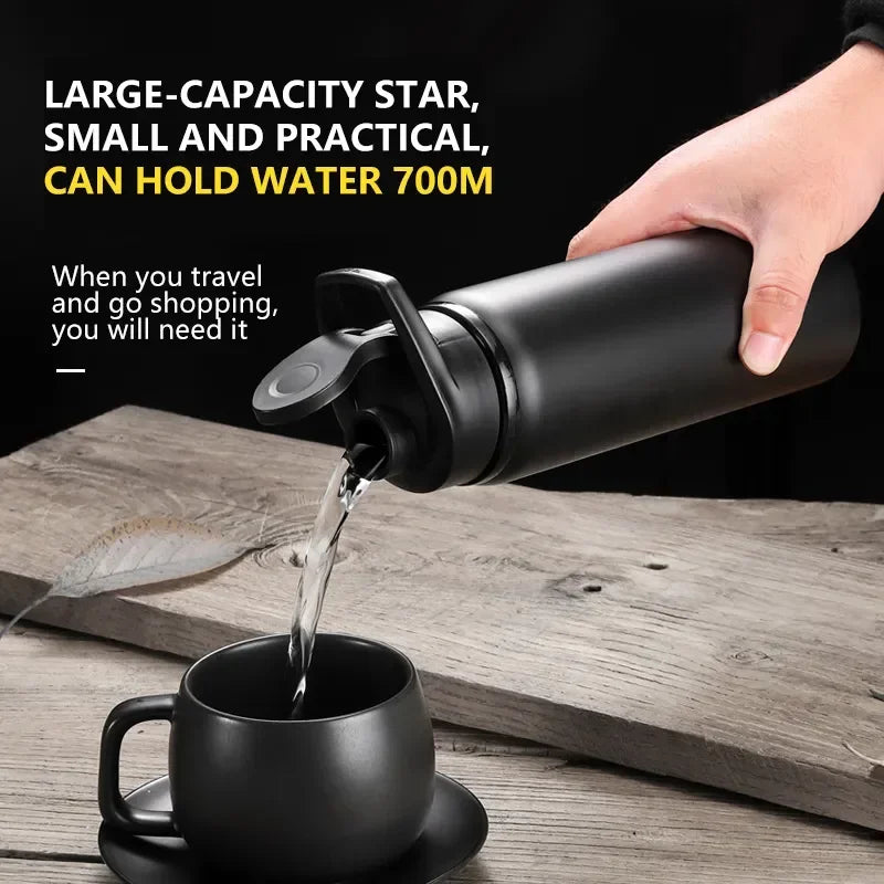 700ml Aluminum Water Bottle – Leakproof Reusable Sports Cup