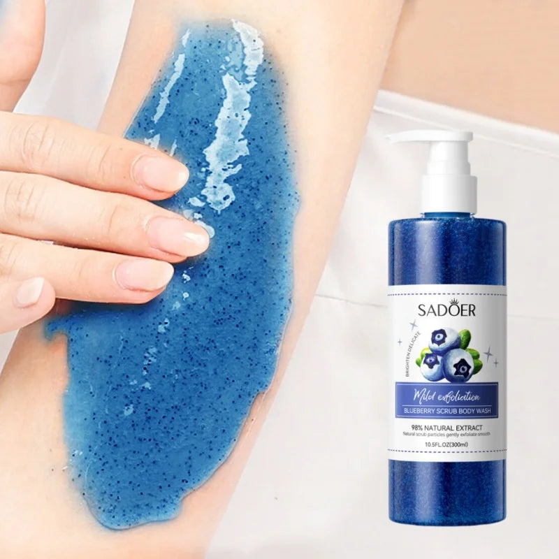 SADOER Blueberry Exfoliating Shower Gel 300ml | Brighten Skin