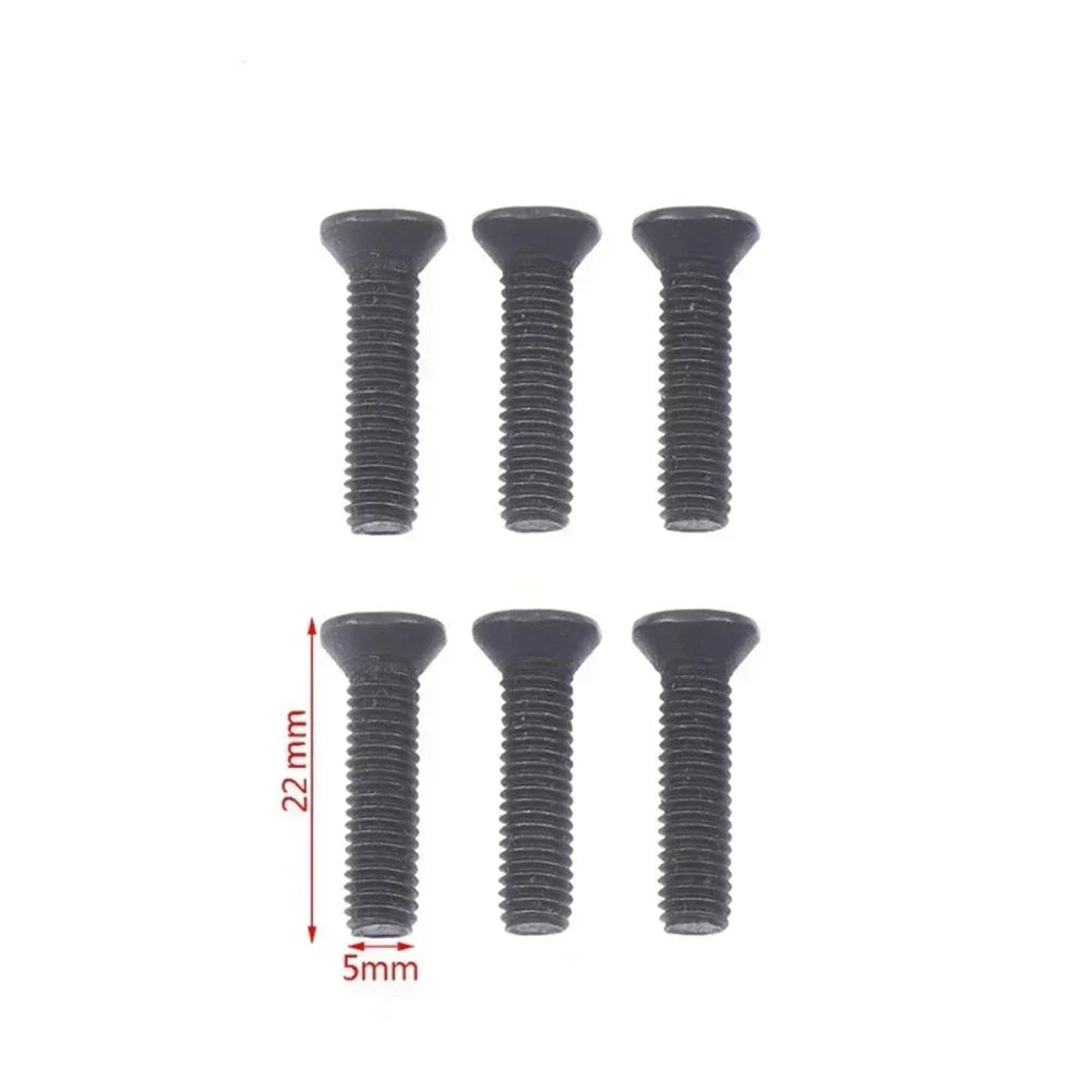 M5/M6 Left Hand Thread Drill Chuck Fixing Screws – 6 Pack
