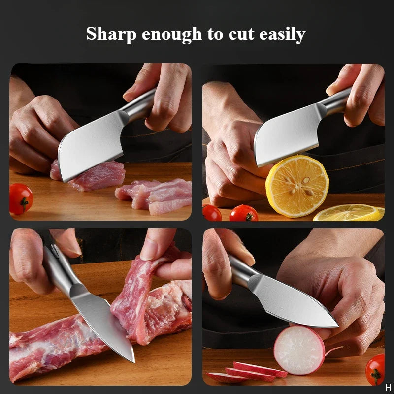 Mini Stainless Steel Kitchen Knife – Compact Fruit & Veggie Blade