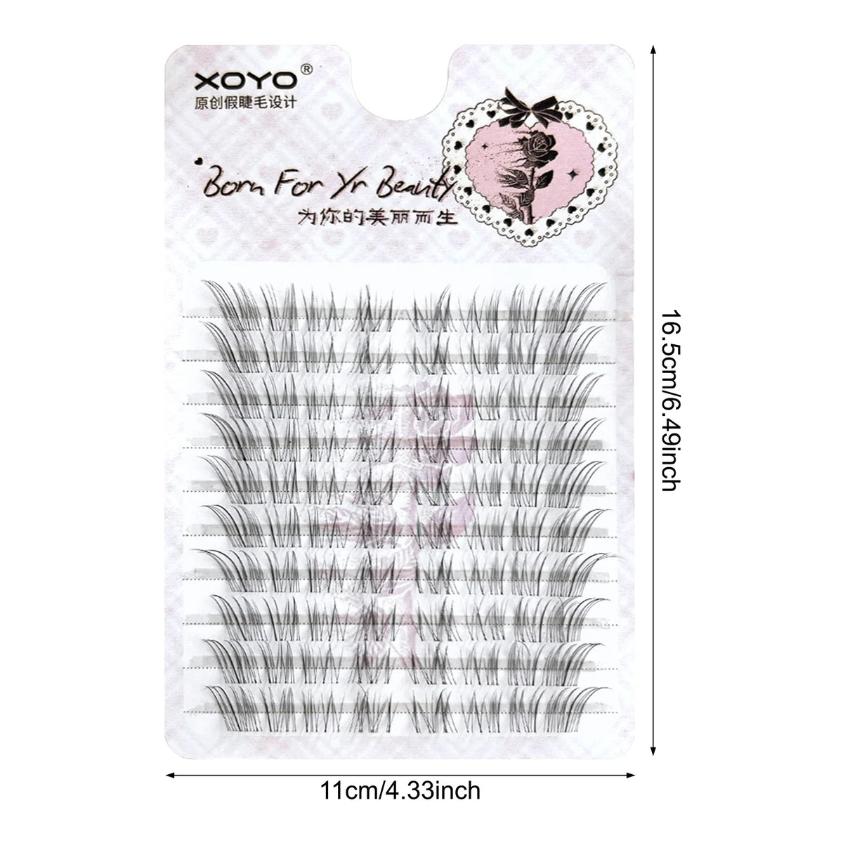 Fox-Style Cluster Lashes | 10-Row Natural Lash Extensions