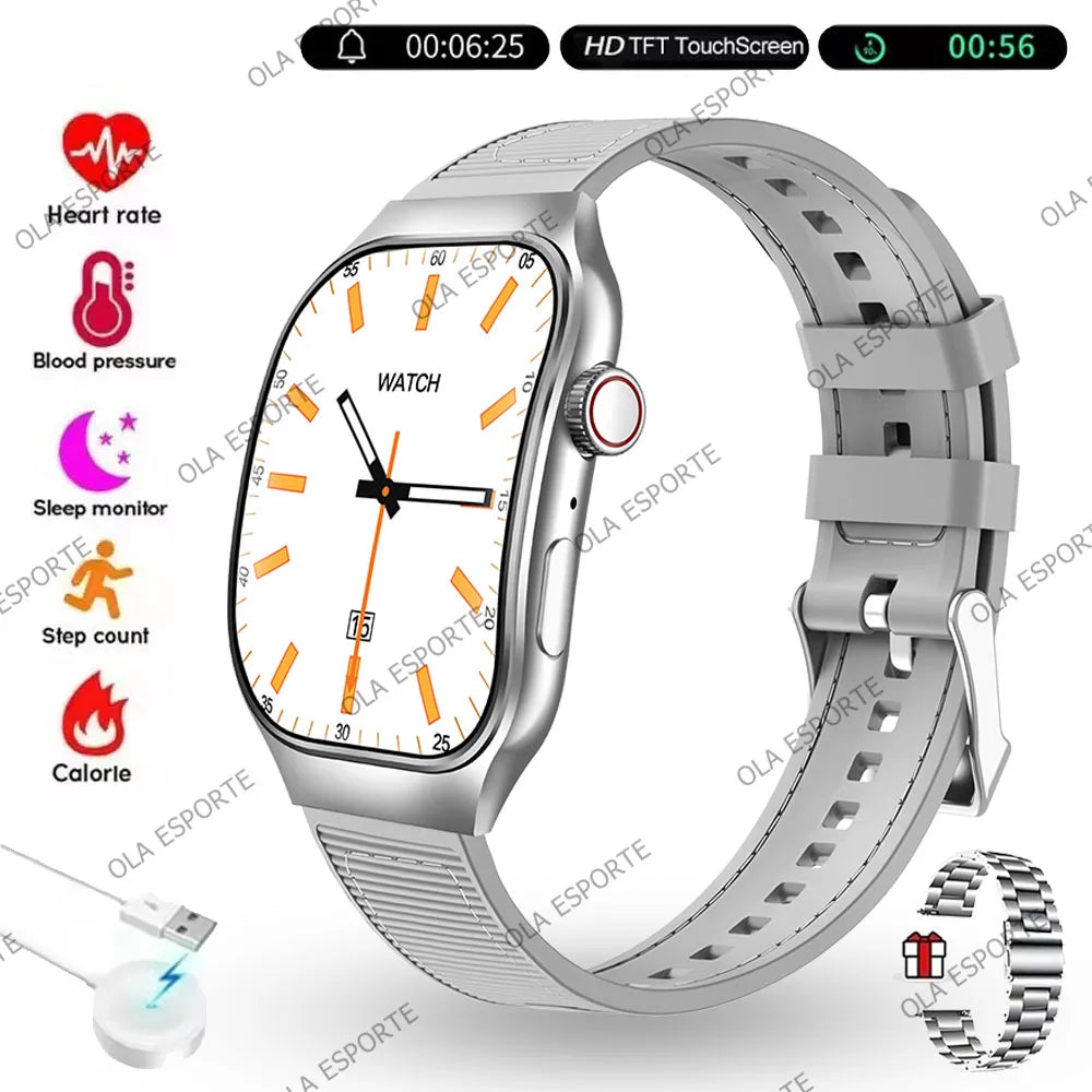 HW12 Curved AMOLED Smartwatch 2.01" Bluetooth 5.3 Fitness Watch