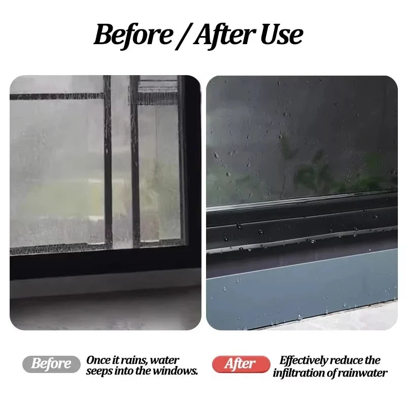 100cm Rubber Window Sealing Strip | Rain Weatherstrip & Draft Guard