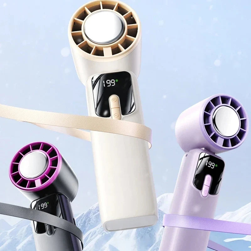 Lenovo Portable Handheld Fan 100-Speed USB Rechargeable Foldable