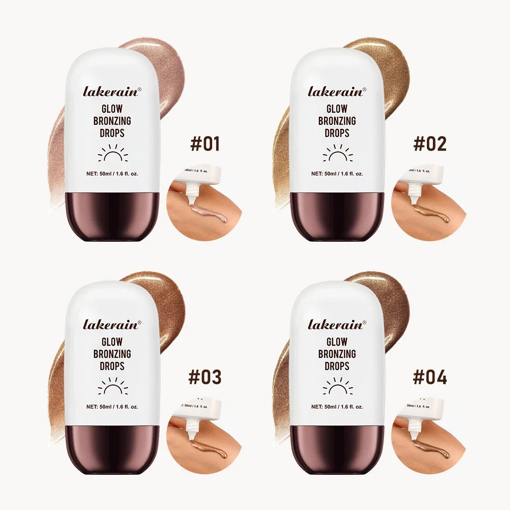 ibcccndc Glow Bronzing Drops | Liquid Bronzer Squalane 50ml