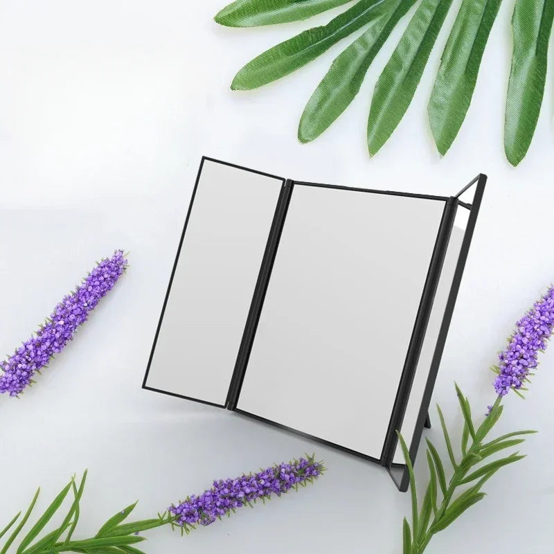 Tri-Fold Portable Travel Makeup Mirror | Compact Cosmetic Mirror