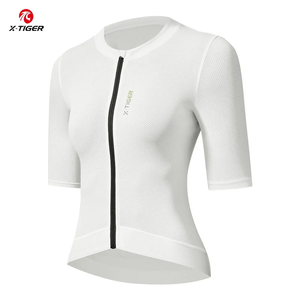 X-TIGER Women's Cycling Jersey UPF50+ Short Sleeve Bike Top