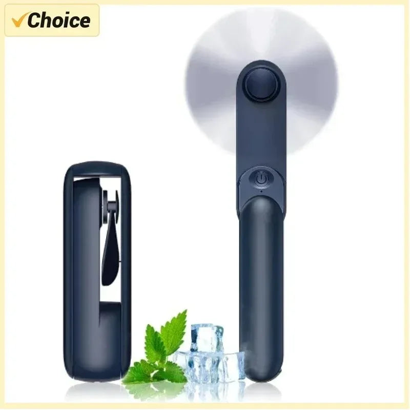 NOCCLILI USB Rechargeable Folding Mini Fan with Power Bank