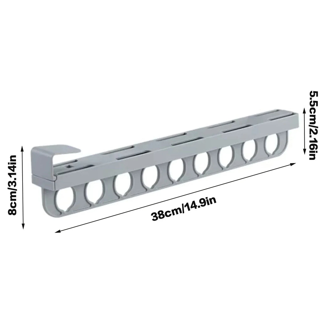 Retractable Pull-Out Closet Valet Rod | Heavy Duty Wardrobe Rail