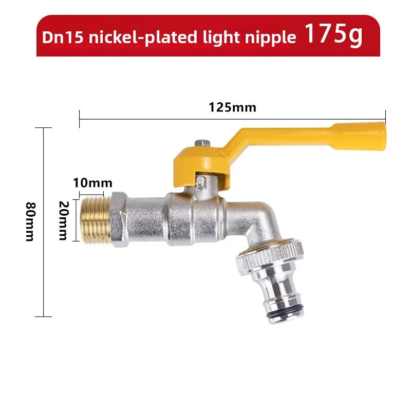 Brass Ball Valve Faucet 1/2" Lever Handle – Garden & Home
