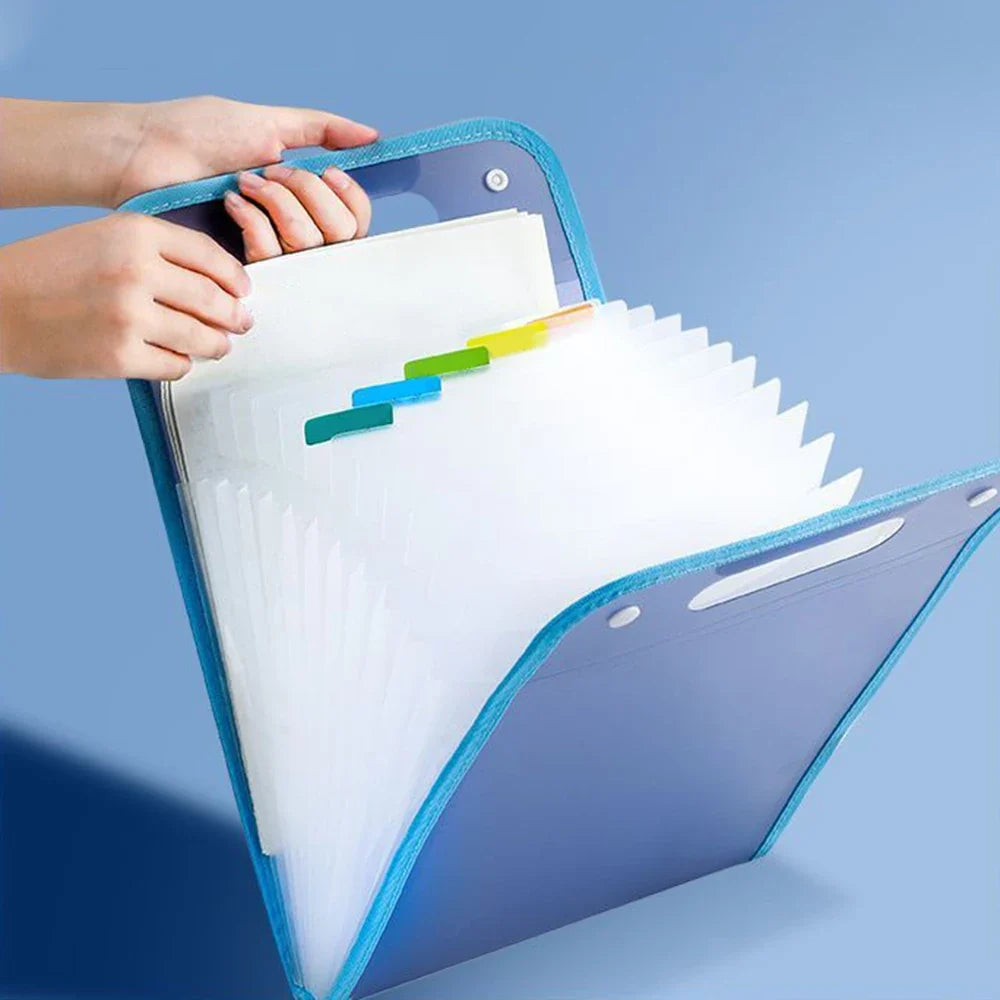 13 Layers A4 Expanding File Folder Handheld Organizer Large Capacity