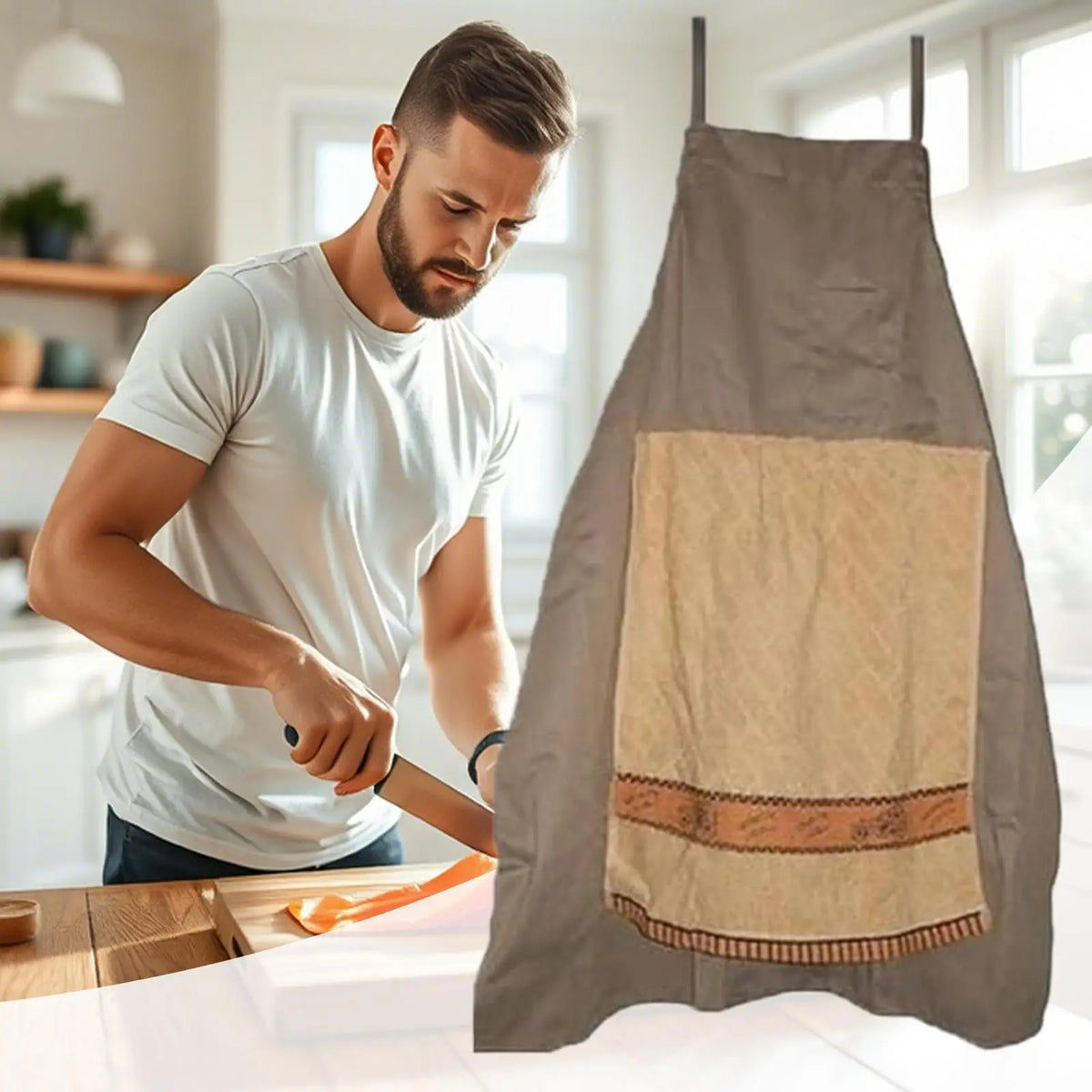 Funny Prank Apron with Surprise Pocket | Gag Gift for Men & Women