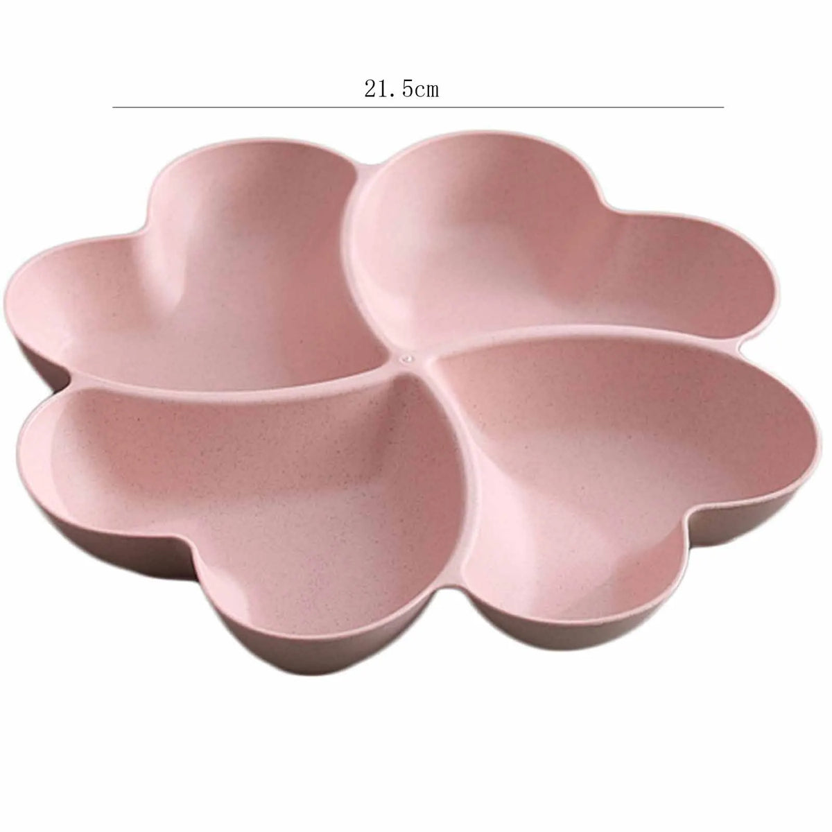 Four-Leaf Clover Snack Tray with Heart Compartments | Fruit Plate