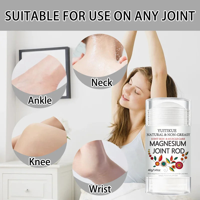 YUITIKUE Magnesium Roll-On Stick 40g – Natural Body Moisturiser