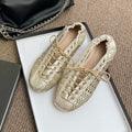 UXST Women's Hollow Weave Mary Jane Ballet Flats | Summer Shoes