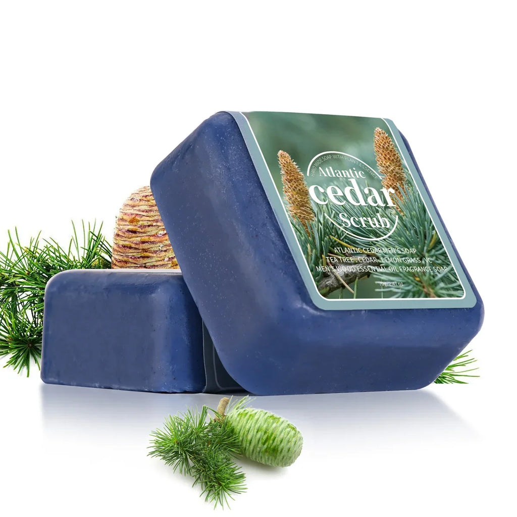 Atlantic Cedar Men's Handmade Essential Oil Soap – Deep Clean
