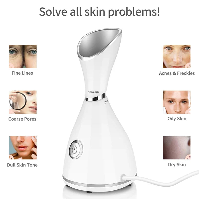 Ionic Nano Facial Steamer | Portable Warm Mist Face Steamer