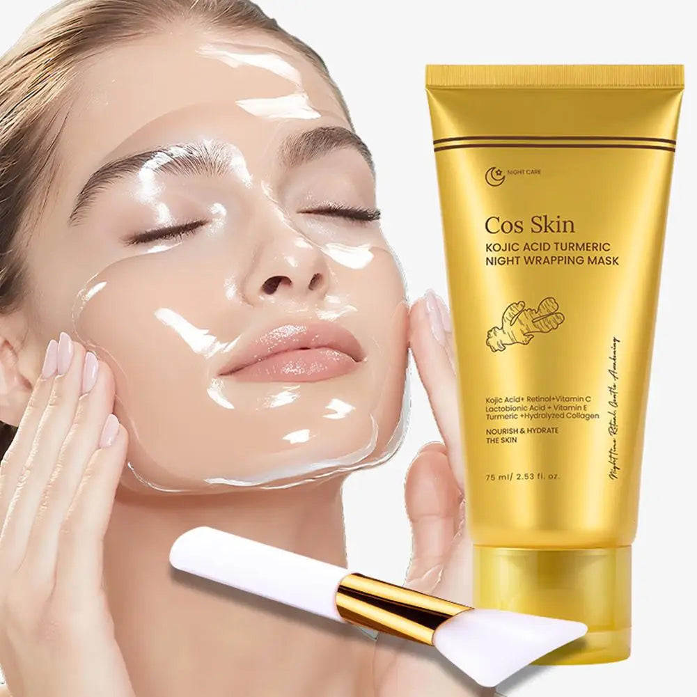 Kojic Acid Turmeric Overnight Peel-Off Mask – Collagen & Retinol