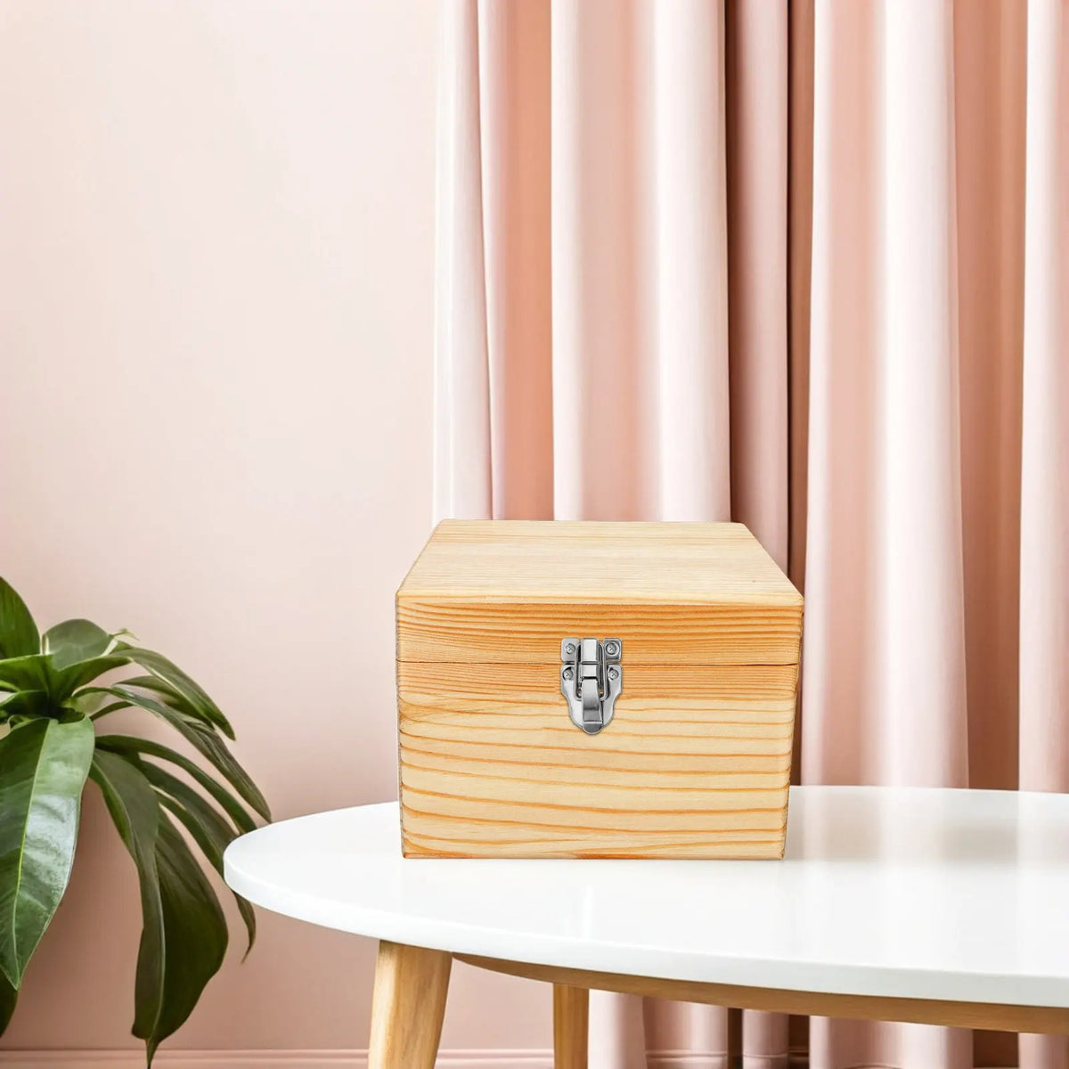Classical Box Latch Hardware Decorative Metal Hasp Toggle Lock Wood