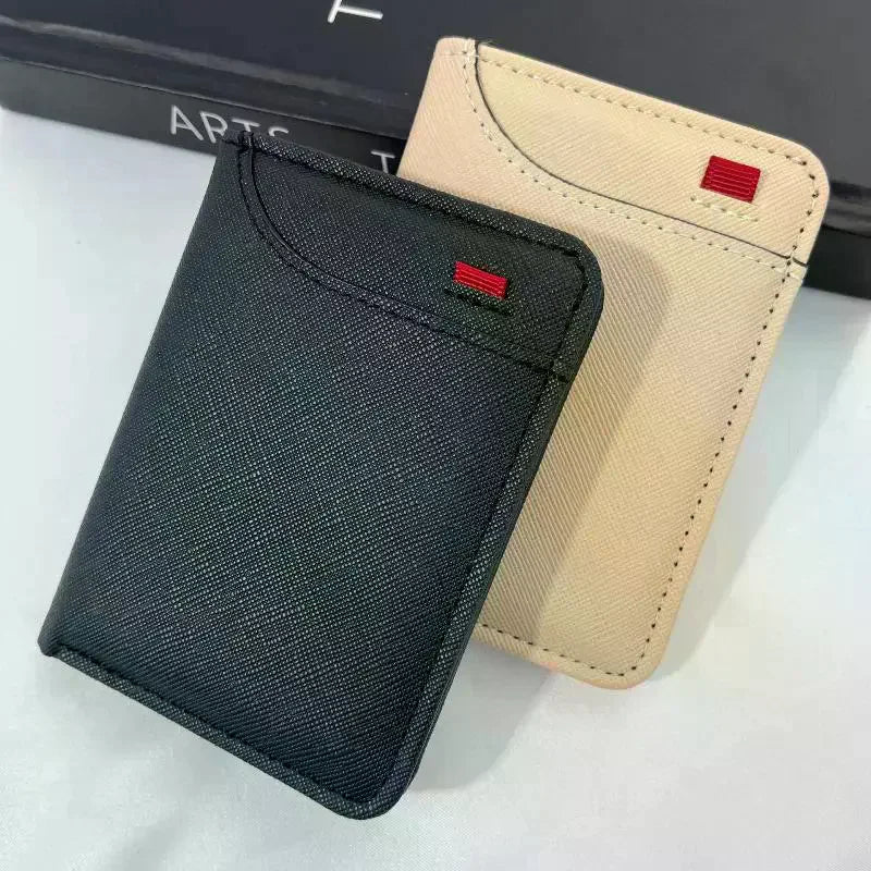 Men's Slim Bifold PU Leather Wallet – Card & Cash Holder