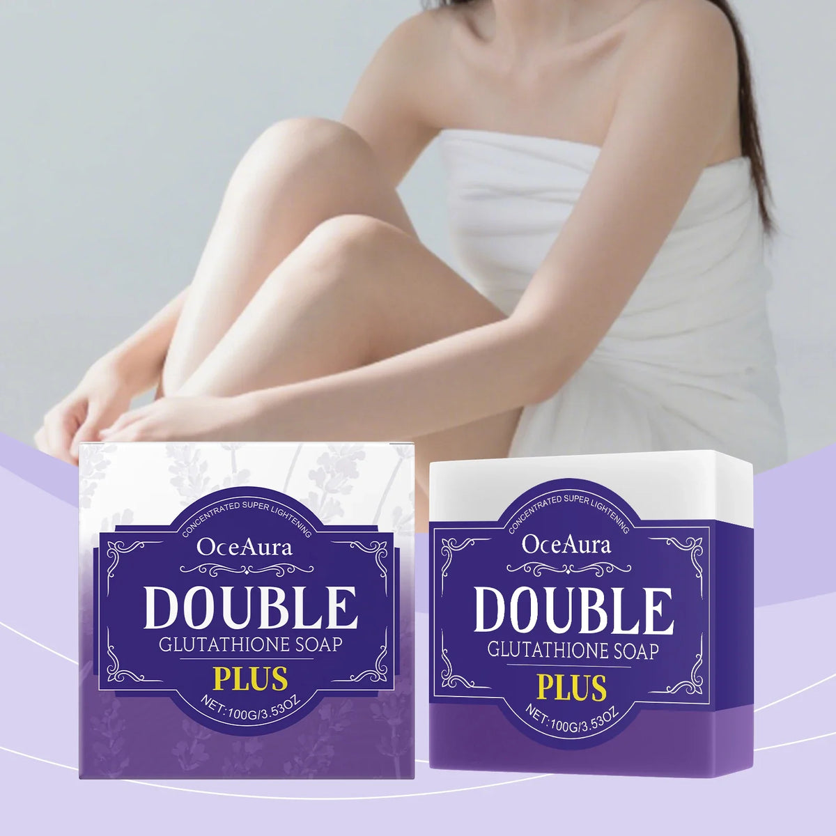 OceAura Exfoliating Lavender Bath Soap – Soft, Clean Skin