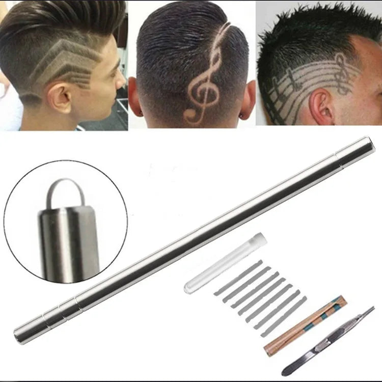 Barber Hair Carving Pen – Eyebrow & Beard Sculpting Razor