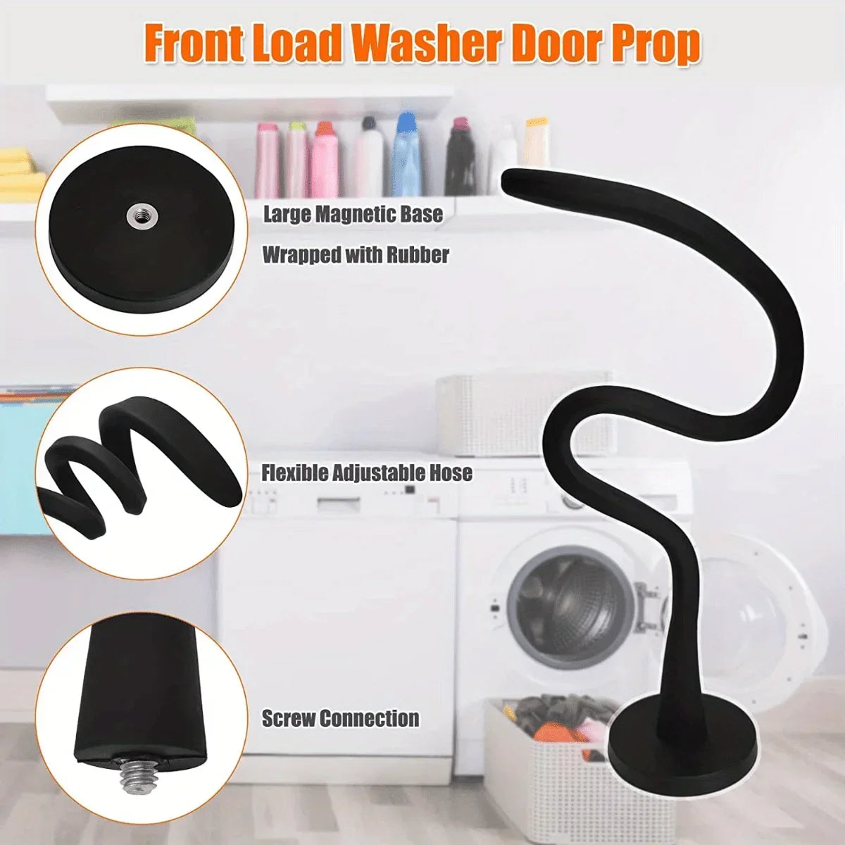 Silicone Washing Machine Door Holder Magnetic Washer Prop Keep Open