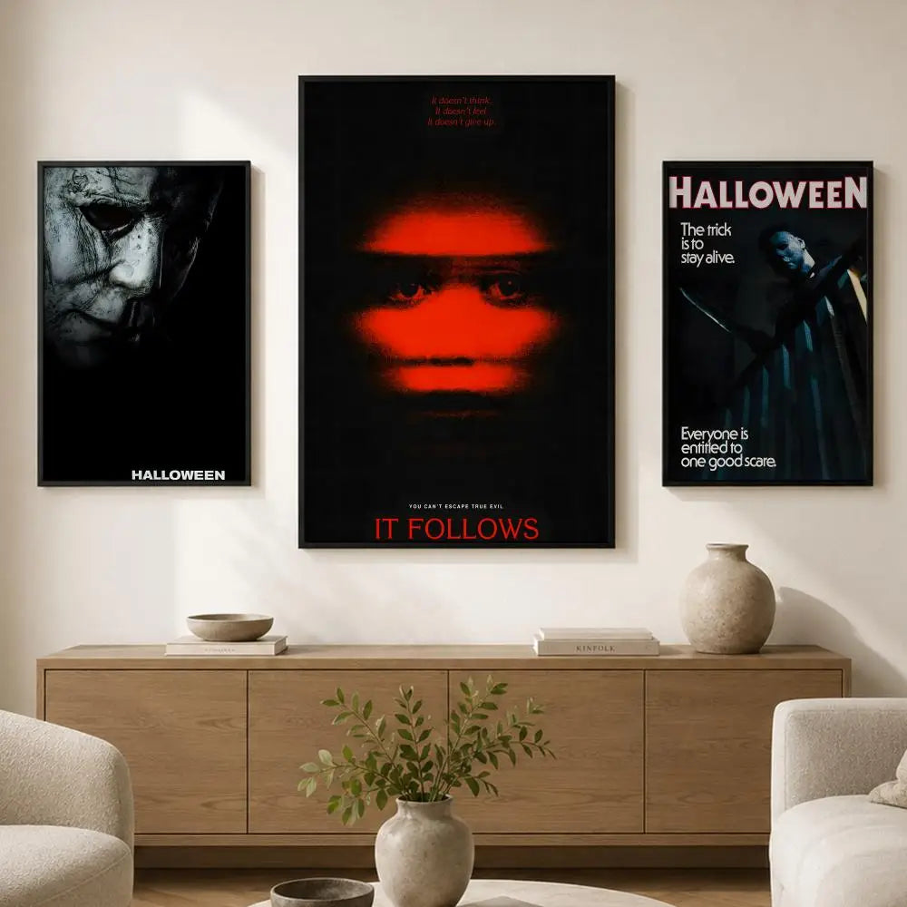 Halloween Movie PVC Wall Poster – Peel-and-Stick HD Art