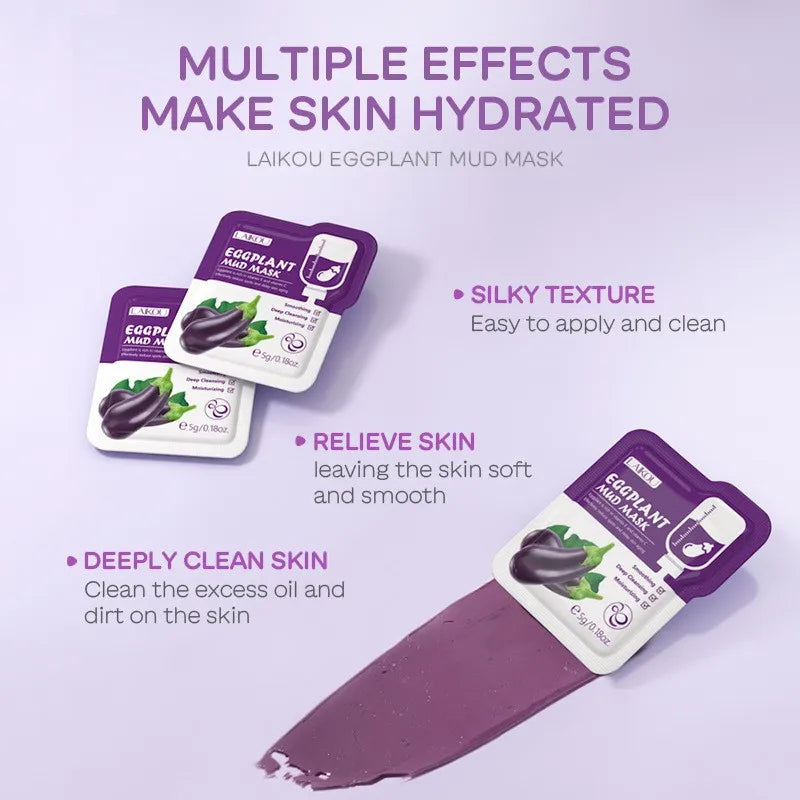 LAIKOU 5-Pack Mud Mask Set – Tea Tree, Matcha & Sakura