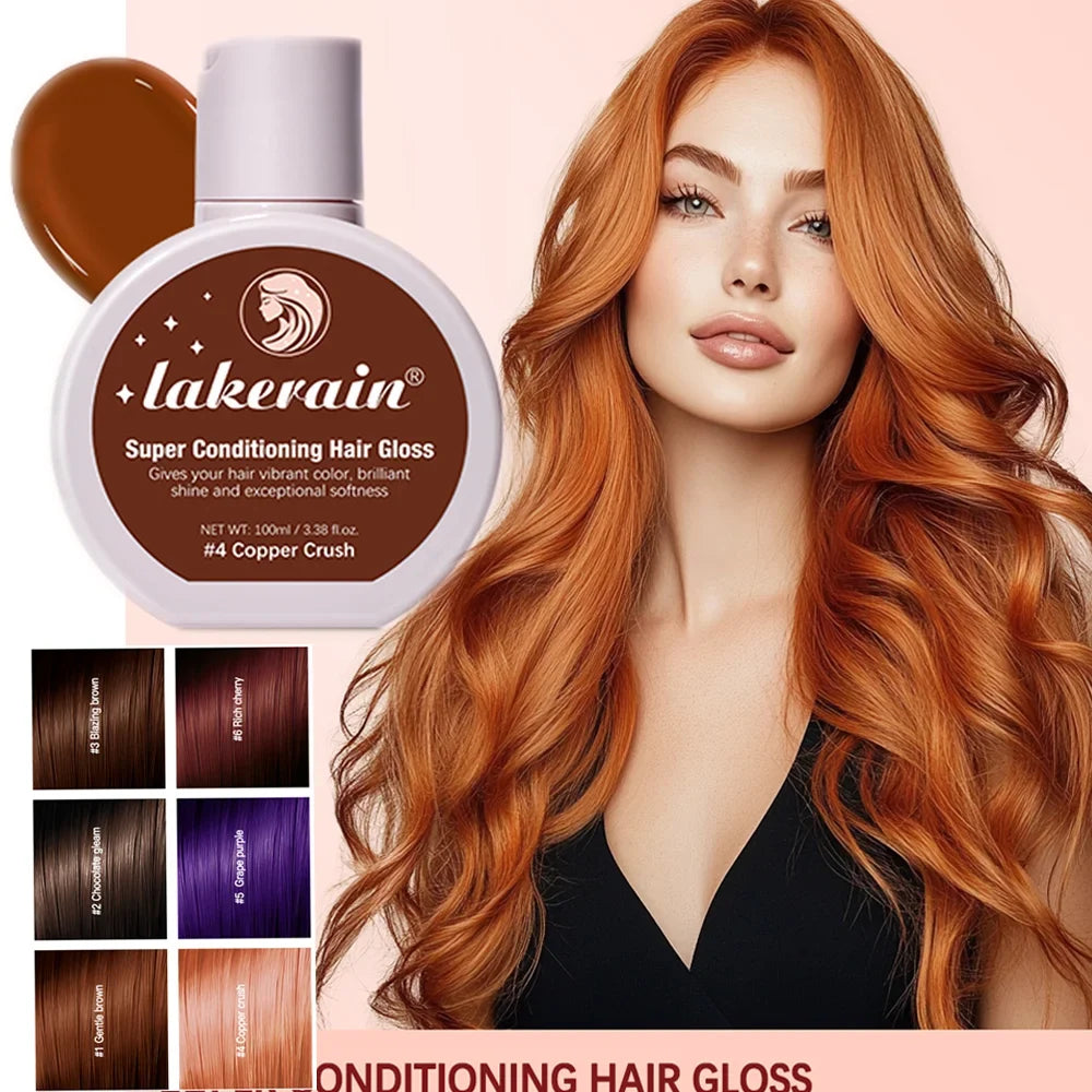 Lakerain Hair Gloss Glaze – Semi-Permanent Color & Shine 100ml