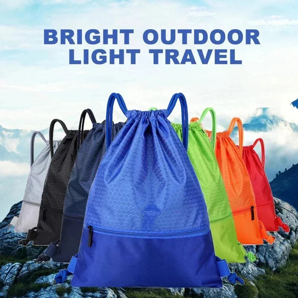 Sport 5 Drawstring Pocket Simple Backpack Men's Women's Fitness