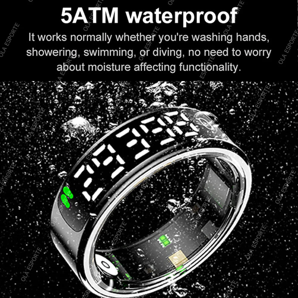 Smart Ring with Display | Heart Rate, Sleep & Activity Tracker