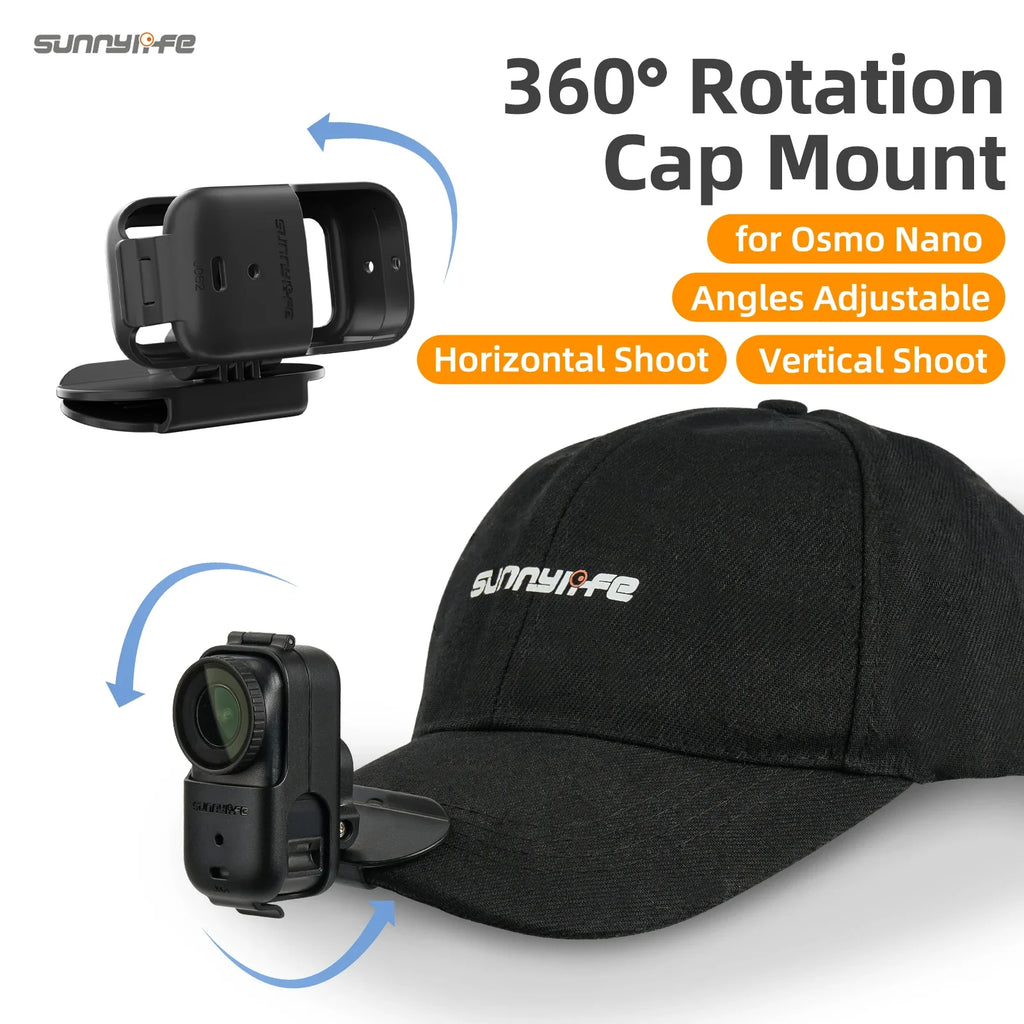 Sunnylife DJI Osmo Nano 360° Rotating Cap Mount | Angle Adjust