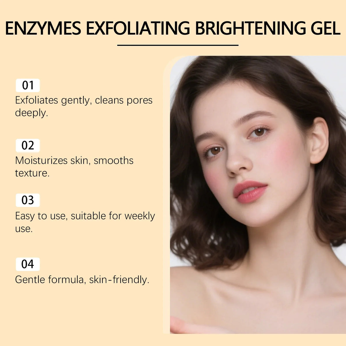 Viareline Facial Exfoliating Gel – Cleanse, Brighten & Refine Pores