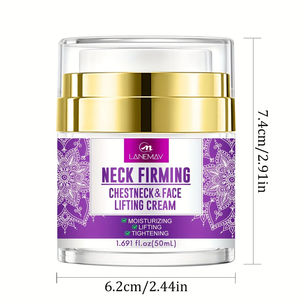 Neck Firming Cream – Hyaluronic Acid, Peptides & Collagen