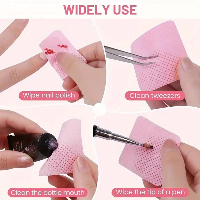 Lint-Free Nail Wipes | Gel Cleansing Polish Remover Pads