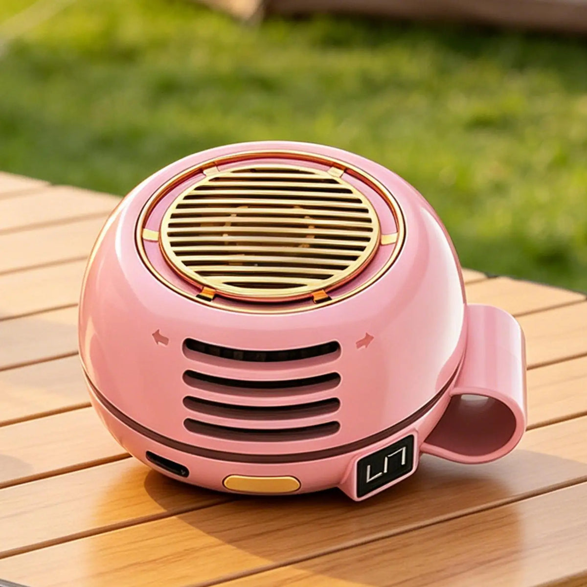 Clip-On Bladeless Fan – 360° Rechargeable Portable Mini Fan