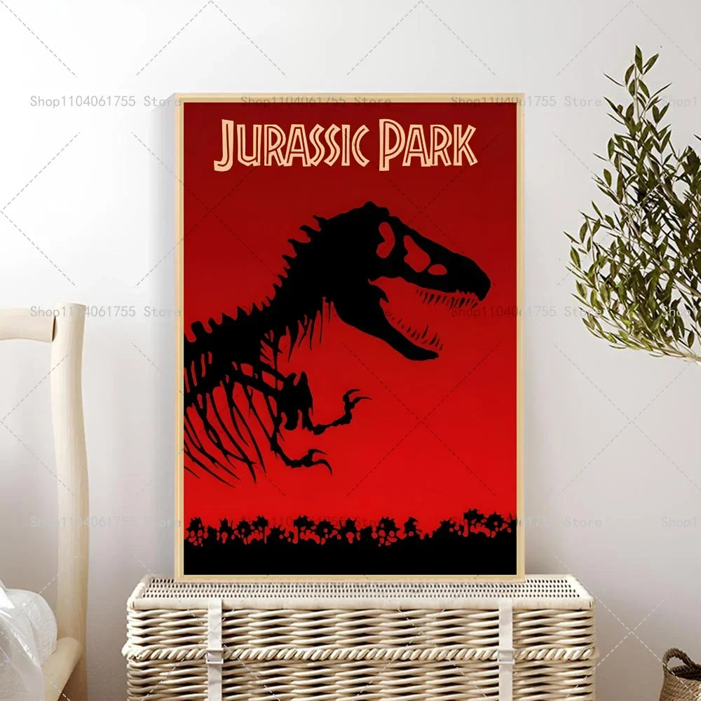 Dinosaur Jurassic Park Wall Poster – Waterproof Self-Adhesive Art