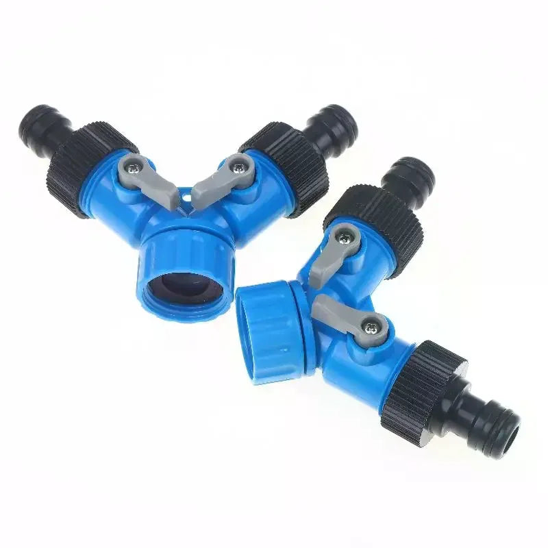 3/4" Y-Shaped Garden Hose Splitter – Faucet Irrigation Adapter