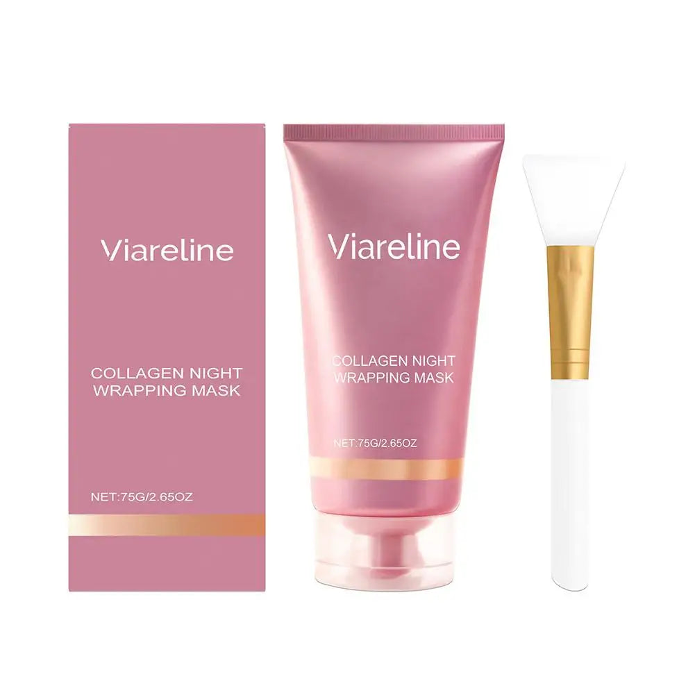 Collagen Night Peel Off Mask Cleansing Pores Reduces Facial Skin Sag