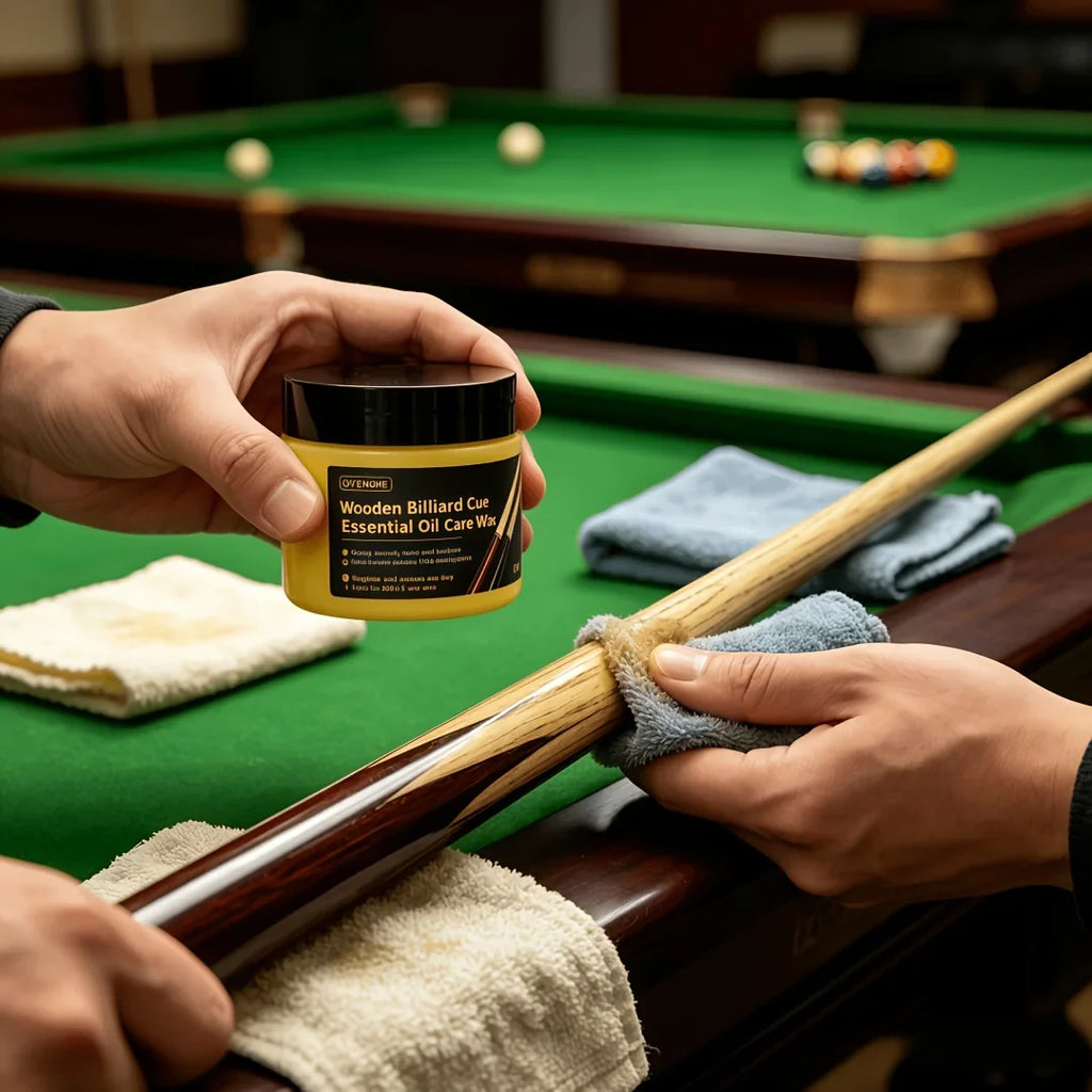 Essential Oil Care Wax for Wooden Billiard Cues | Polish & Shine