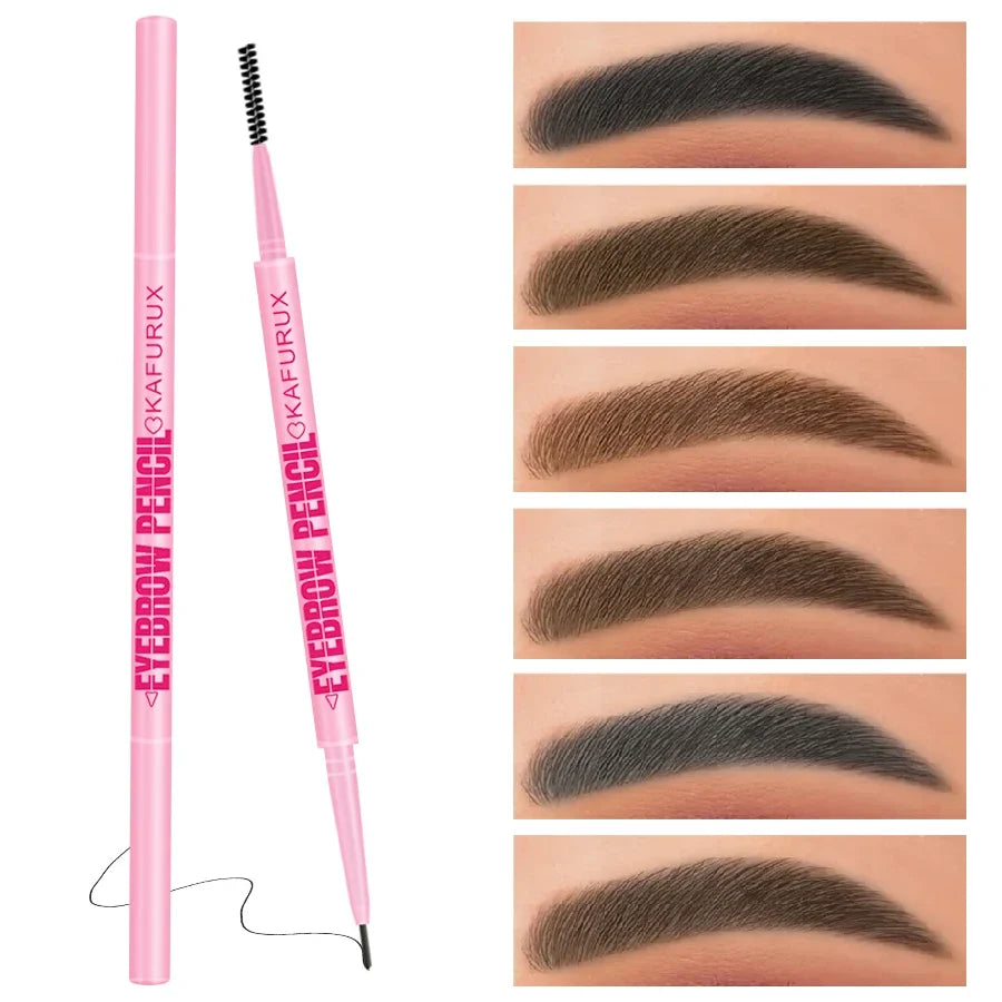KAFURUX Ultra-Fine Waterproof Eyebrow Pencil – 6 Colors & Brush