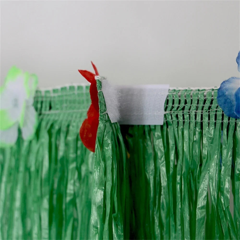 100X60CM Tropical Luau Grass Table Skirt Party Tiki Hawaii Theme