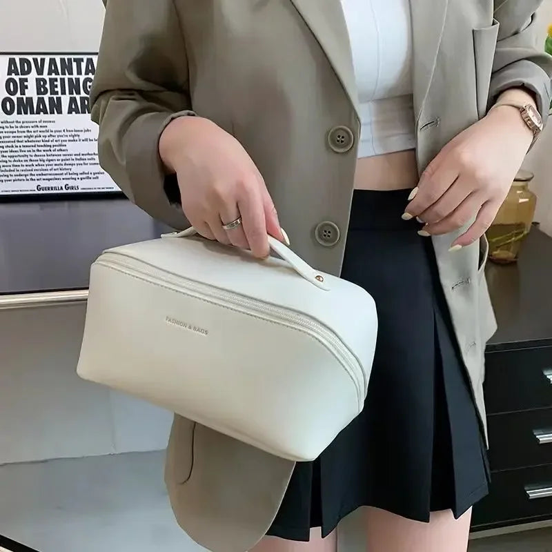 Large Waterproof Makeup Bag – Portable Beauty Organizer Clutch