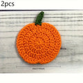 Handmade Crochet Coasters – Farmhouse Fabric Drink Pads