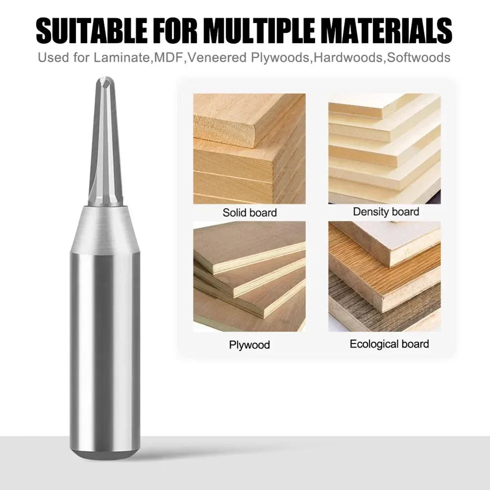 TCT V-Groove Router Bit 12.7mm Shank – Wood, MDF & Plywood