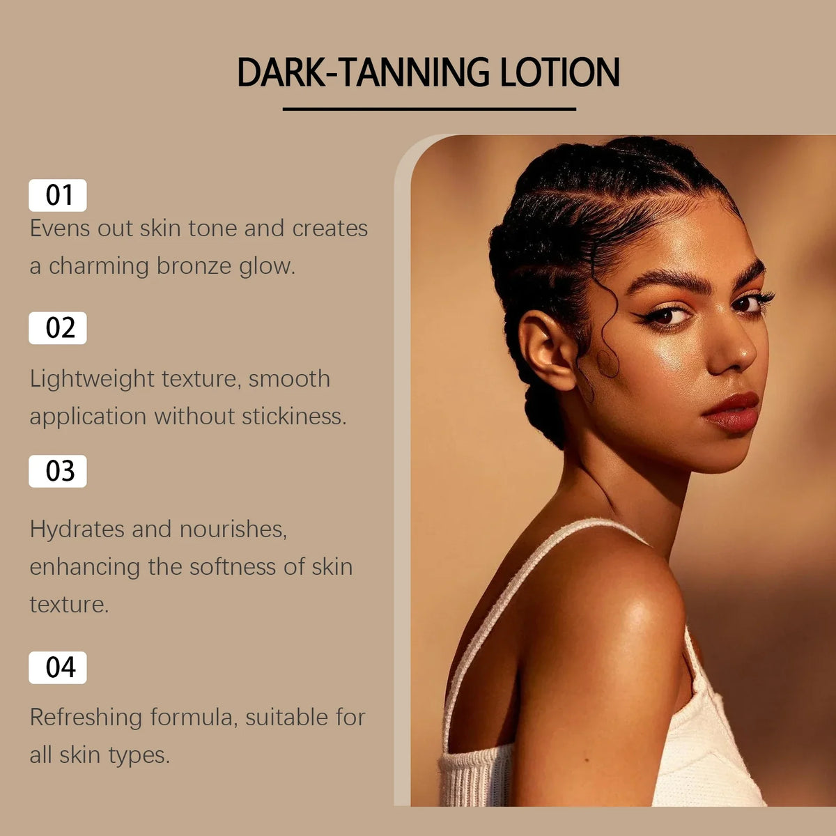 OceAura Coconut Self Tanning Lotion | Bronze Glow Bronzer