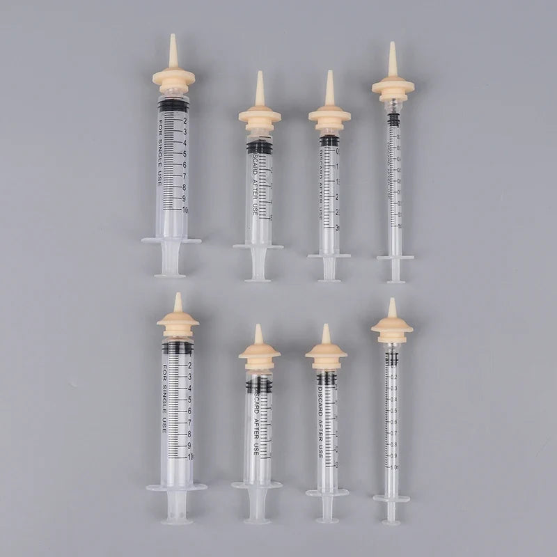 Pet Oral Syringe Feeder with Silicone Nipple | Puppy Kitten